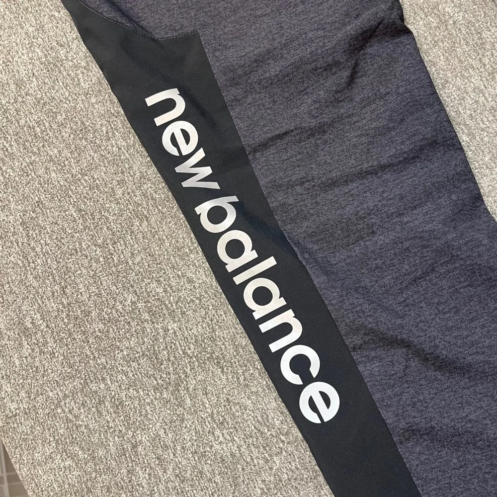 New Balance Mens Large Charcoal Heather‎ Grey Athletic Training Track Pants 000